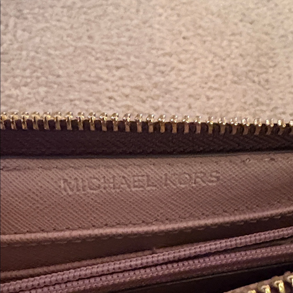 Michael Kors Dark Brown and Light Pink Wallet - Picture 5 of 5